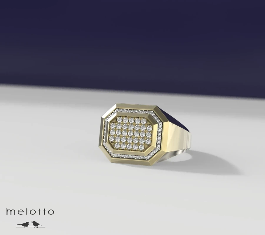 Печатка с камнями