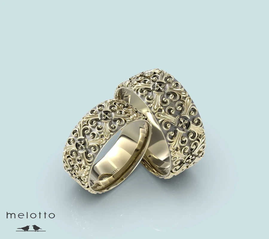 Винтажные свадебные кольца