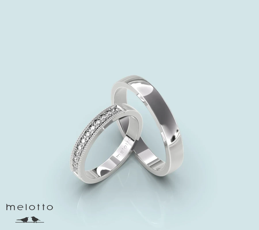 Обручальные кольца с бриллиантами на каждый день