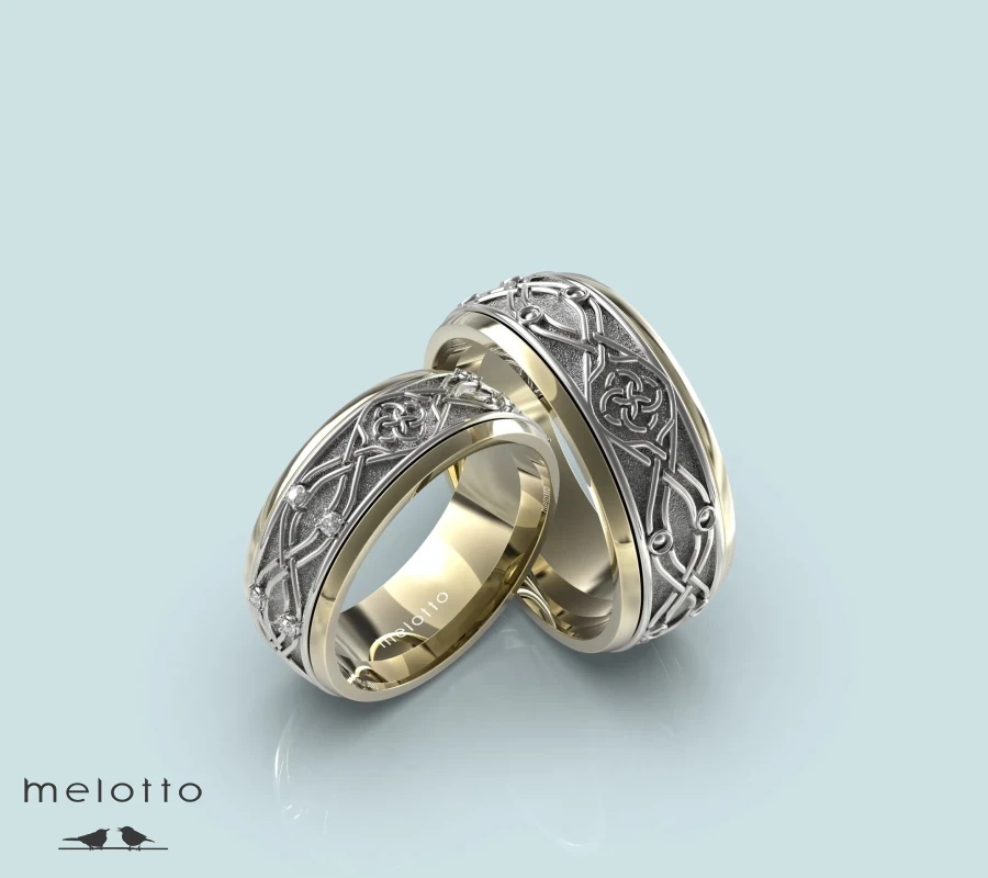 Широкие обручальные кольца на заказ