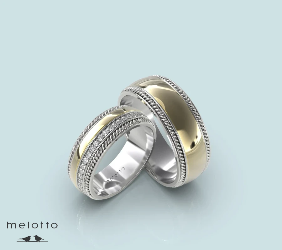 Популярные массивные обручальные кольца с бриллиантами