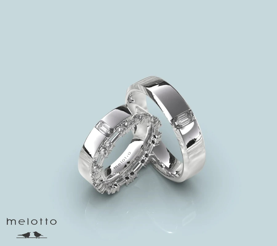 Стильные современные обручальные кольца