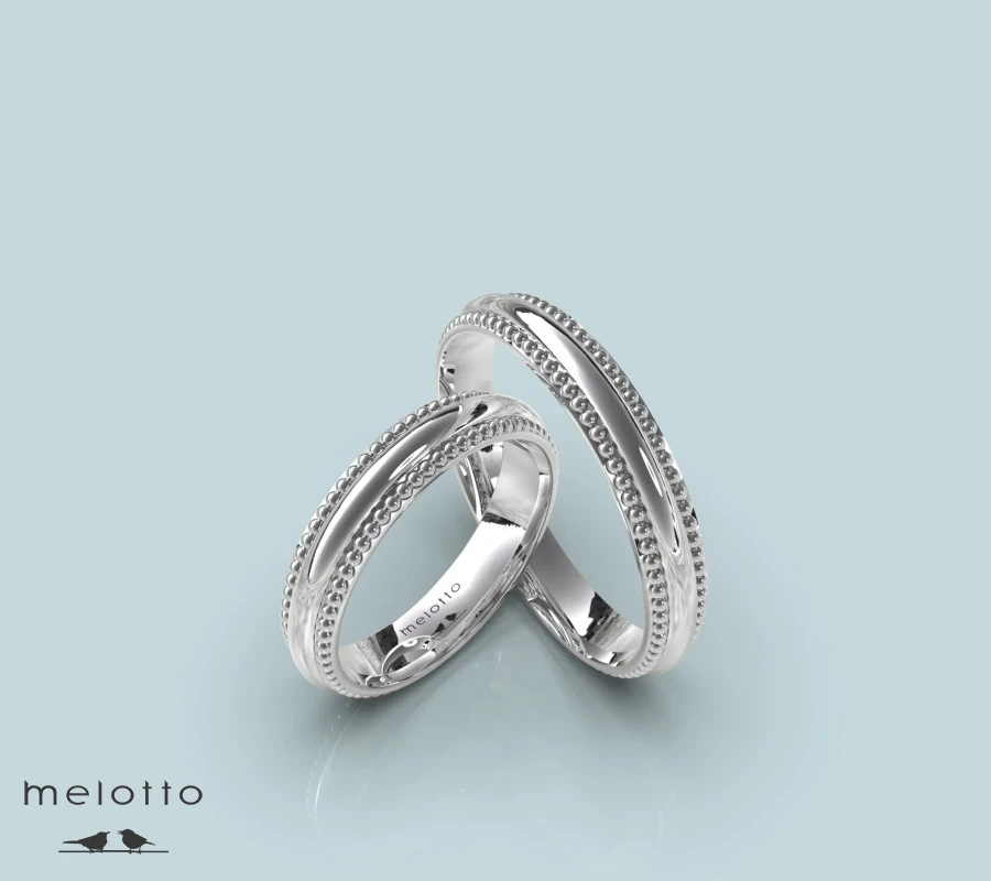 Обручальные кольца из белого золота