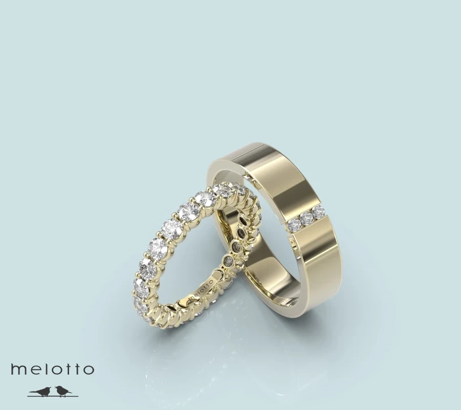 Непарные обручальные кольца