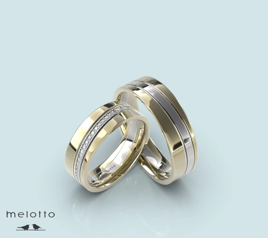 Плоские обручальные кольца