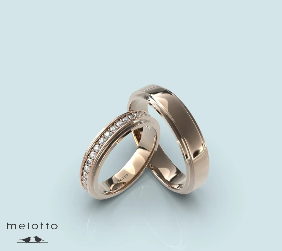 Обручальные кольца 2WE-115 с камнями