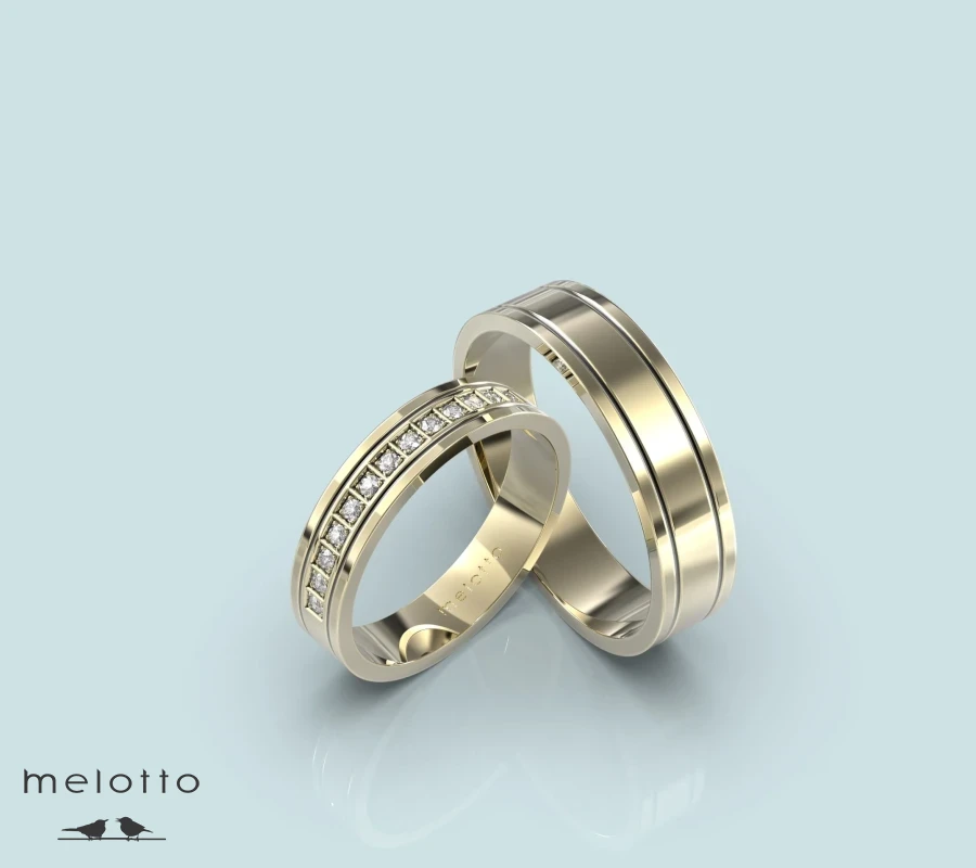 Гладкие обручальные кольца