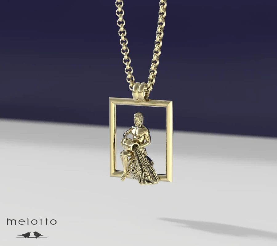 Мужской кулон «Aquarius»