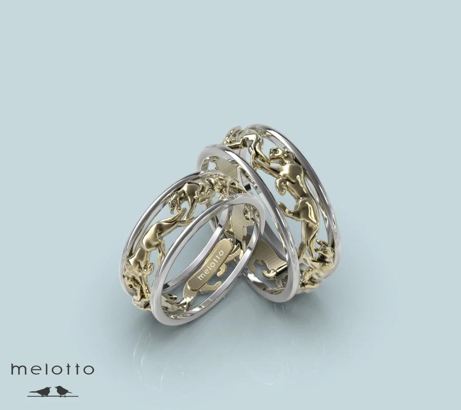 Обручальные кольца Пантера