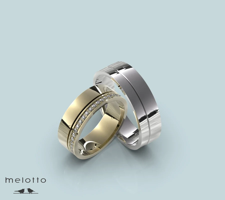 Прямые обручальные кольца