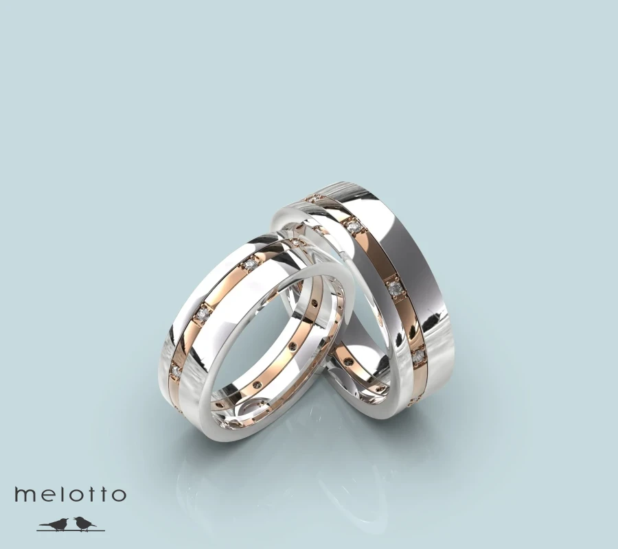 Наборные обручальные кольца