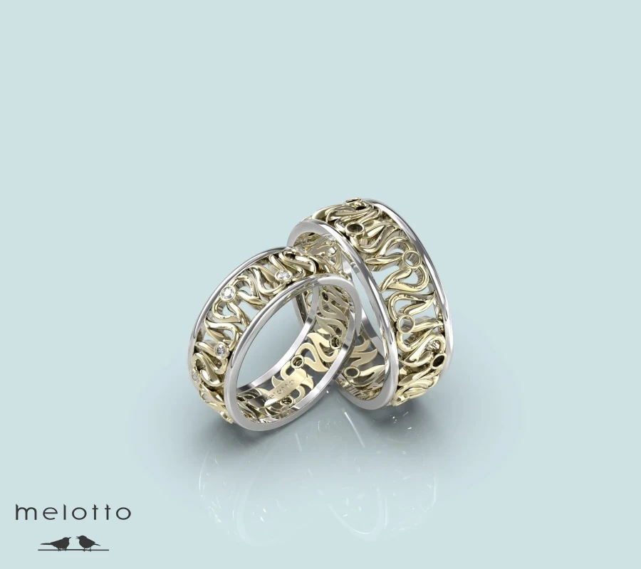 Обручальные кольца «Tulipe blanche»