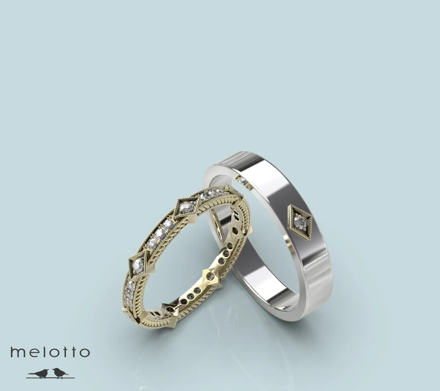 Ювелирные парные обручальные кольца