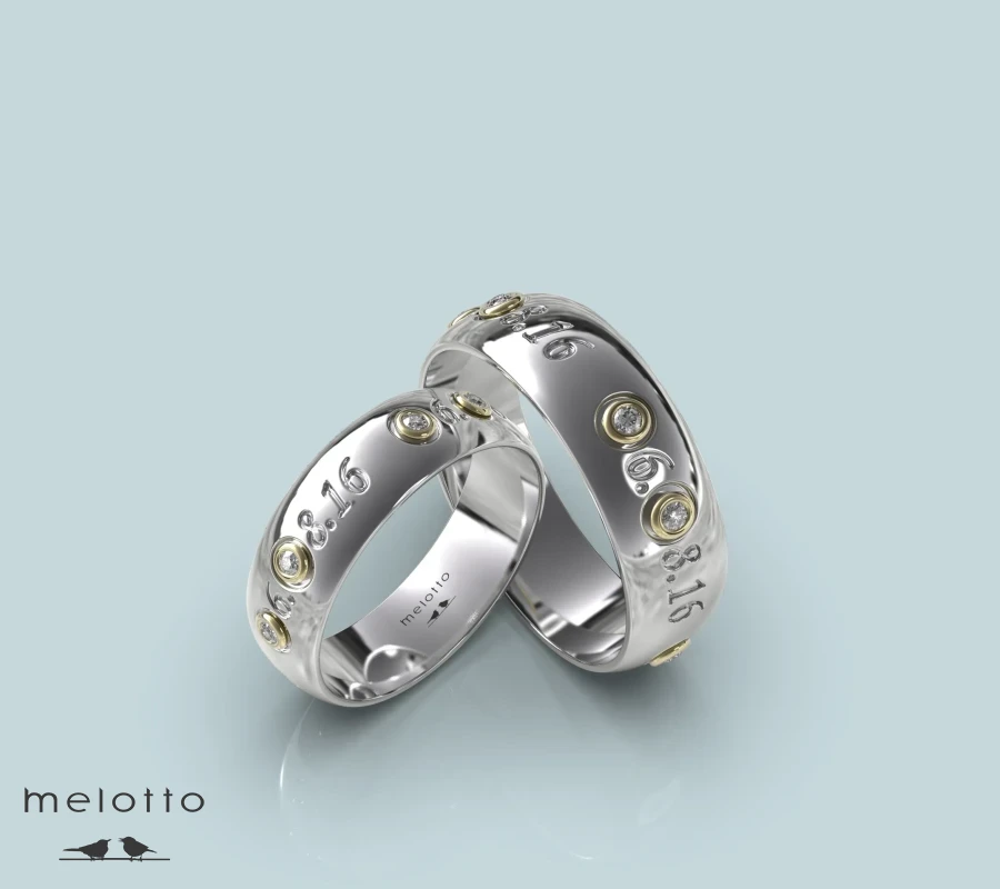 Обручальные кольца с датой свадьбы