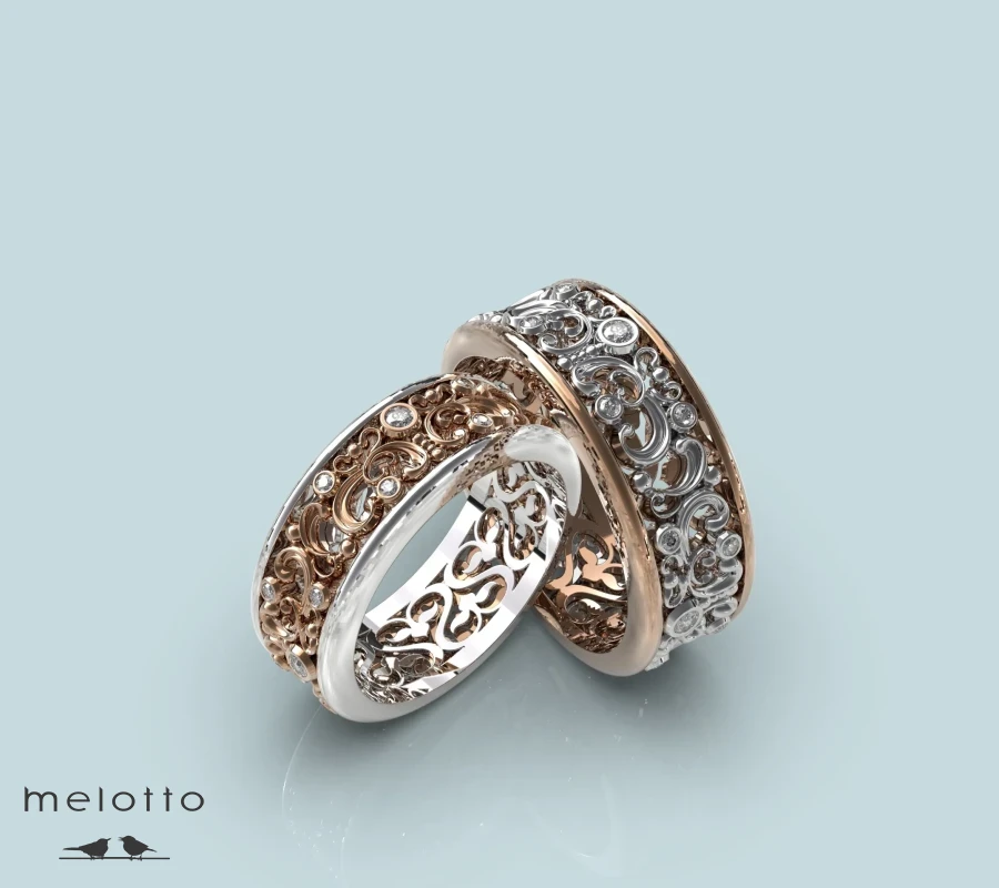 Обручальные кольца «Charming Waves»