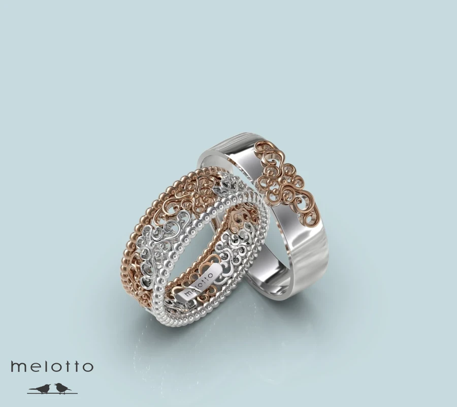 Обручальные кольца «Golden Flowers»