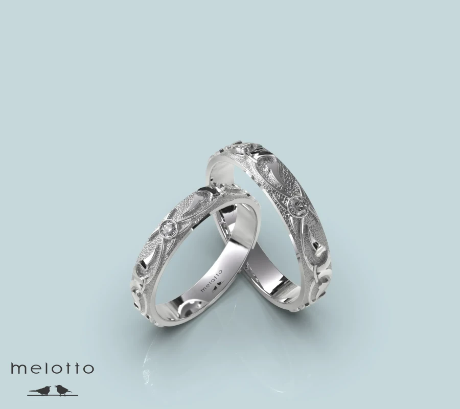 Обручальные кольца Свадебные обручальные кольца с узорами