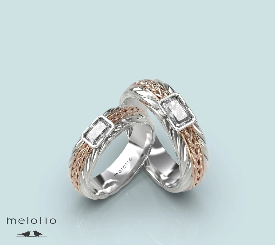 Обручальные кольца «Diamond glow»