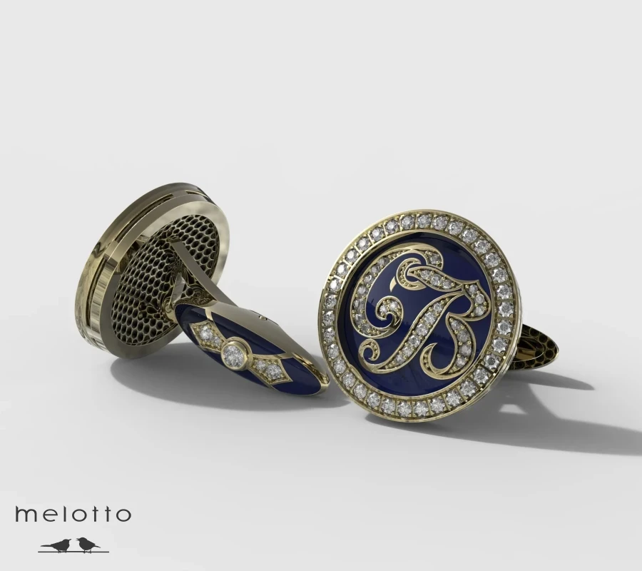 Индивидуальные запонки с инициалами