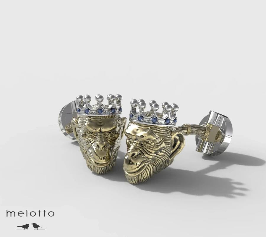 Запонки Golden monkey