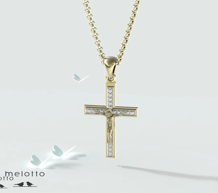 Прямой золотой крест