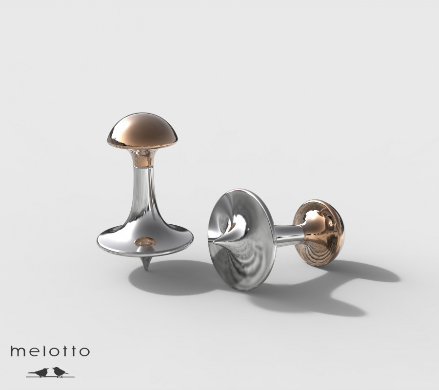 Купить именные запонки из золота с бриллиантами и инициалами в Москве