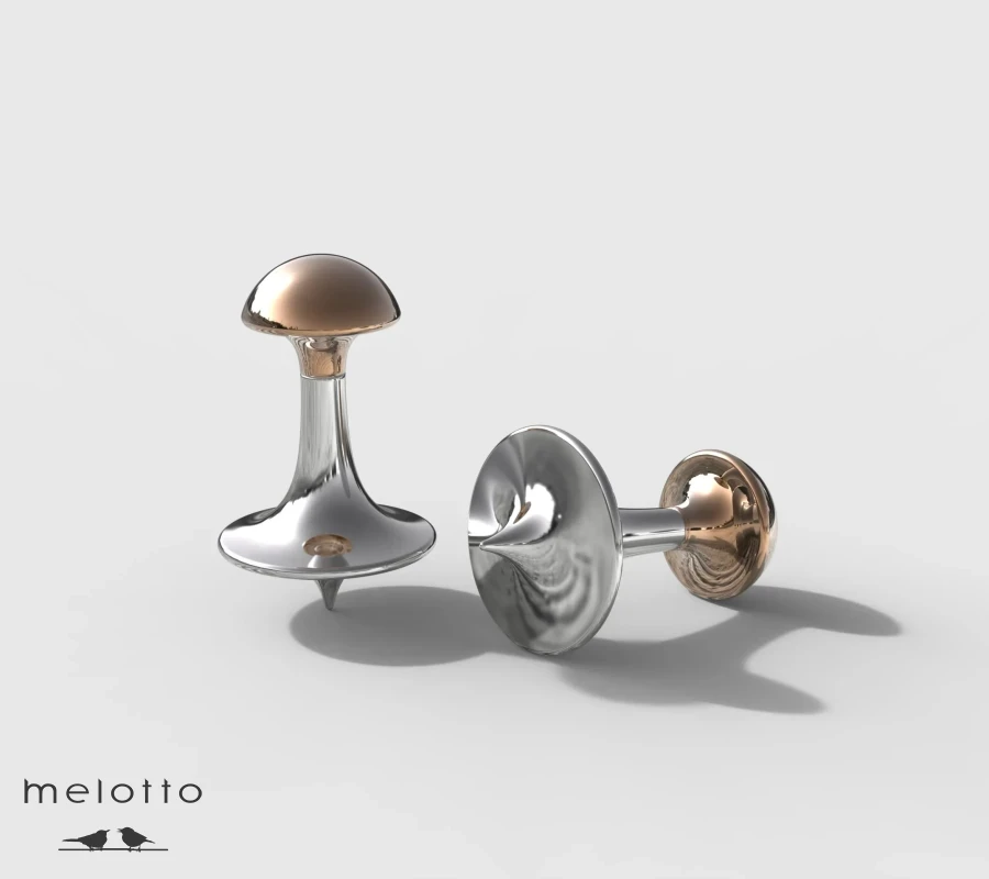 Запонки Волчок