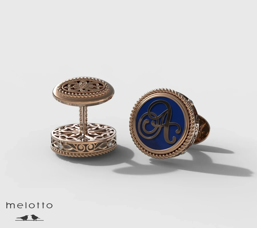 Запонки с монограммой «А»