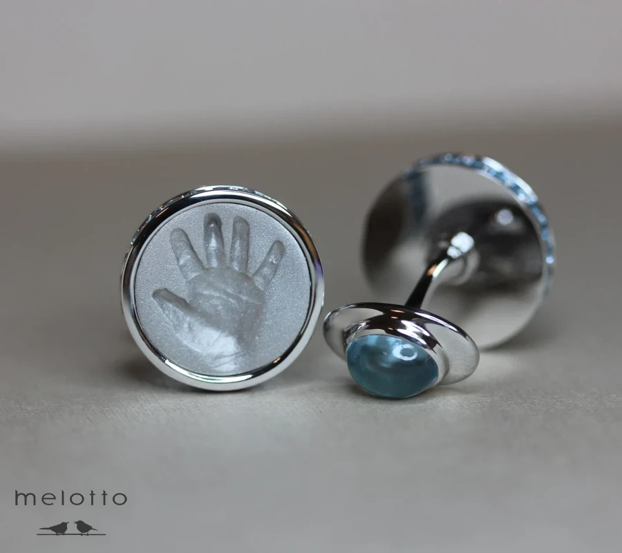 Запонки с оттиском