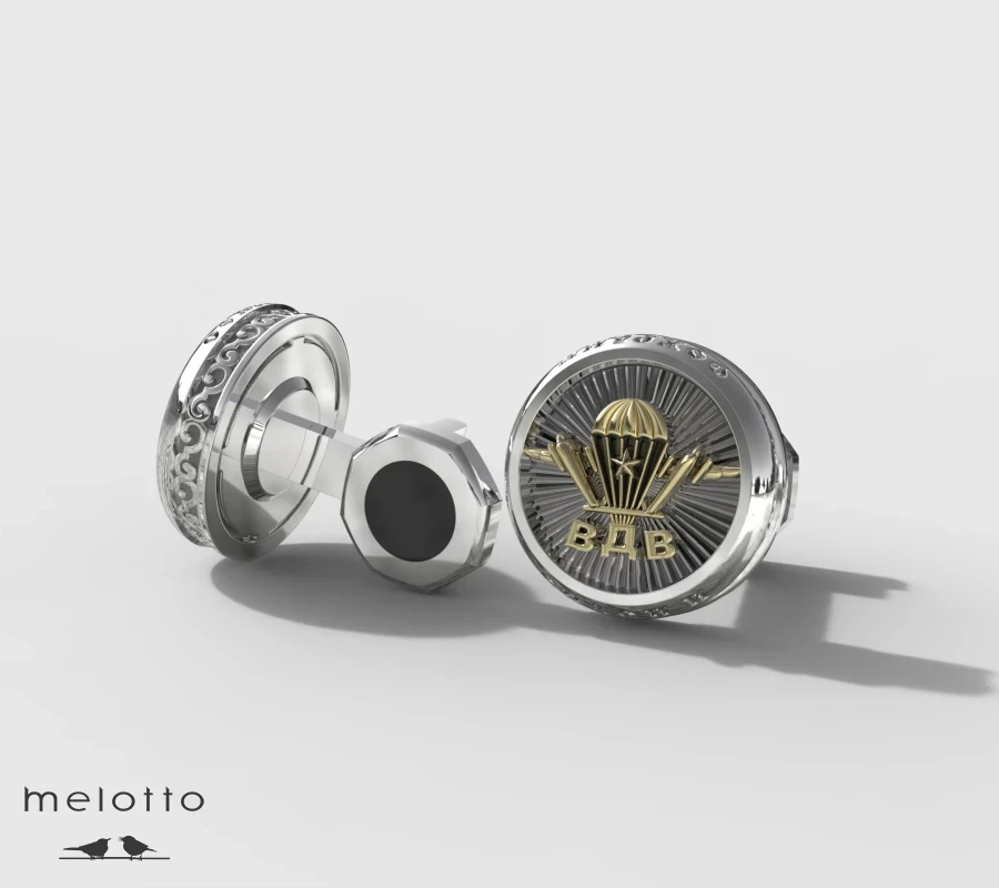 Золотые запонки ВДВ