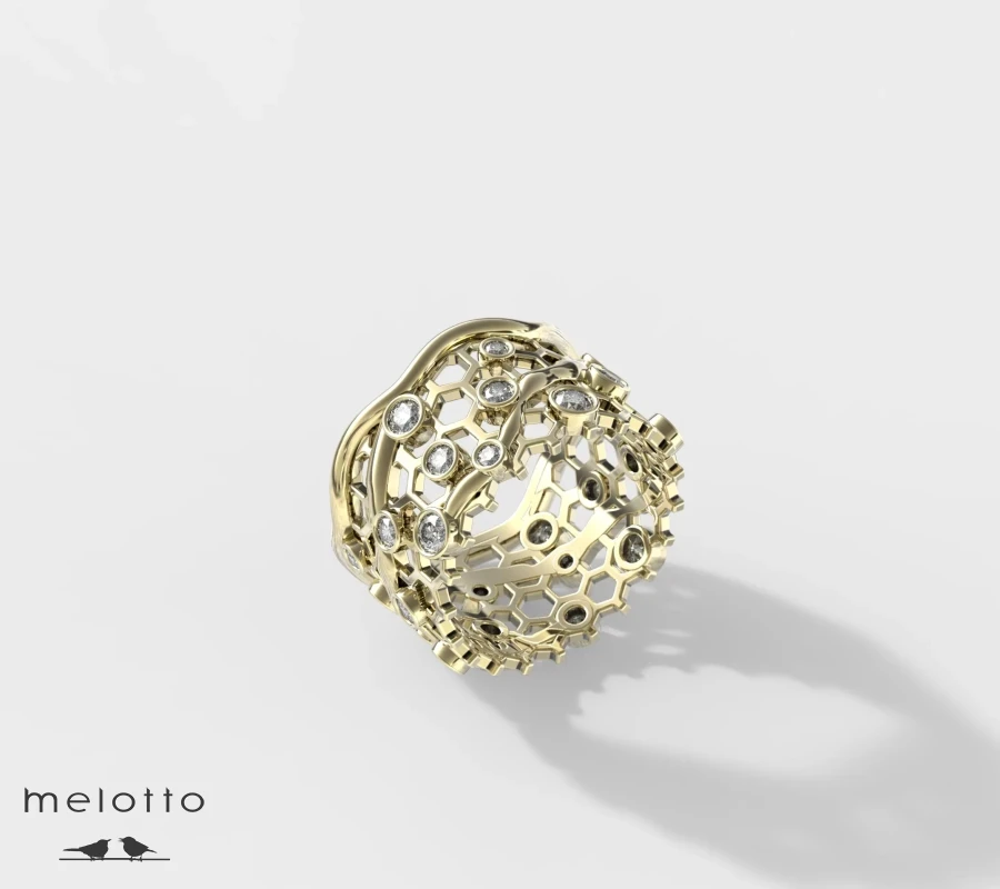 Женское кольцо «Медовая долина»