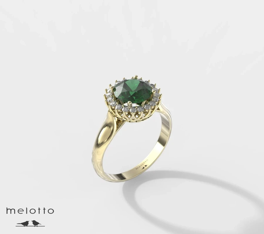 Женское кольцо  «Emeraude»