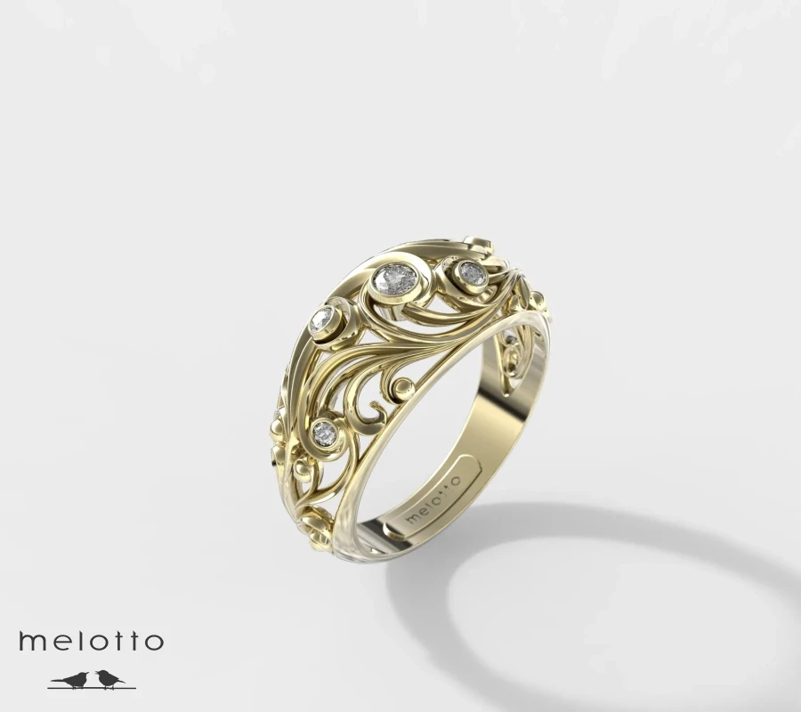 Женское кольцо  «Ajouré»