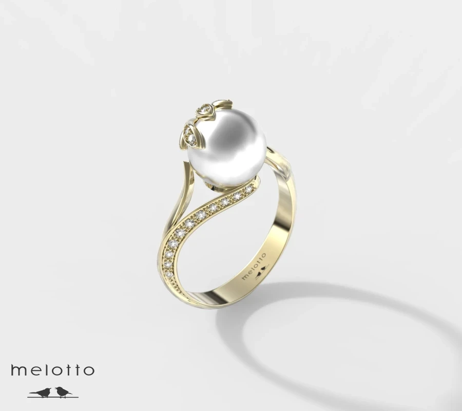 Женское кольцо «La perle»