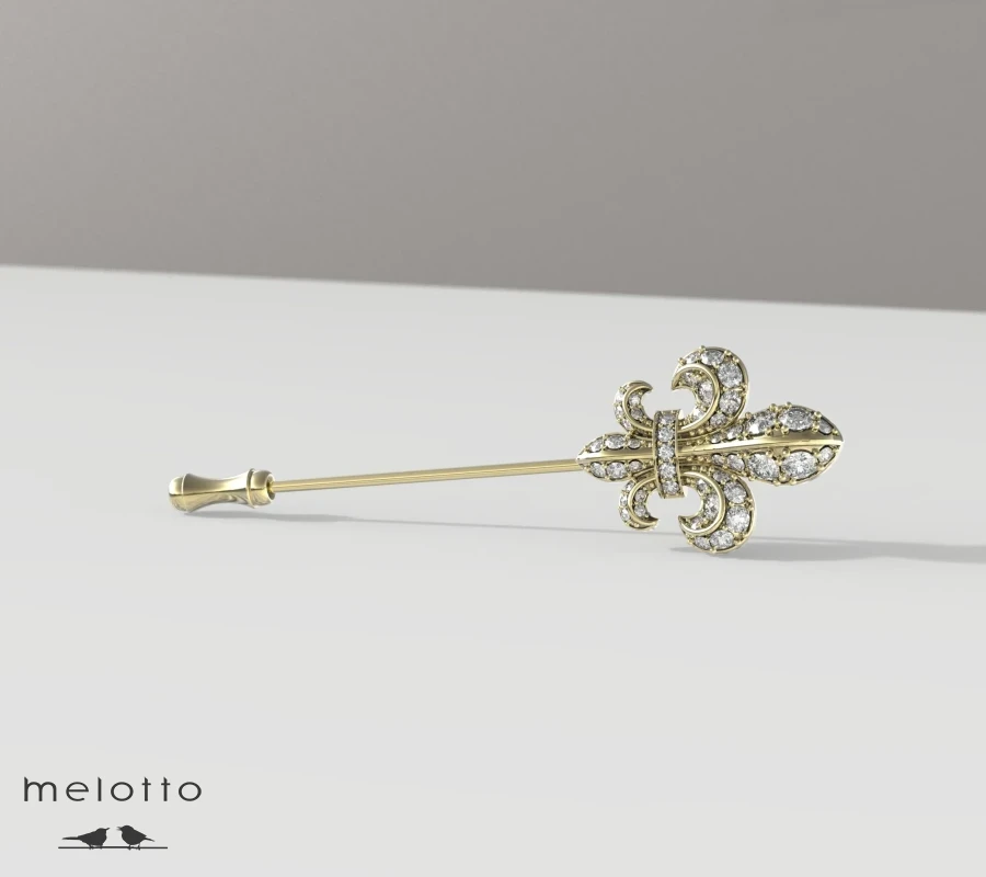 Булавка для галстука Лилия