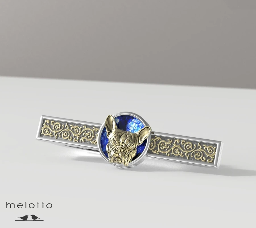 Зажим для галстука Бульдог