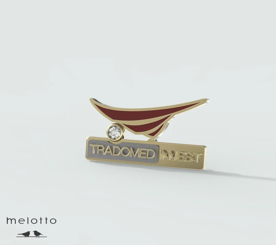 Значок с бриллиантом