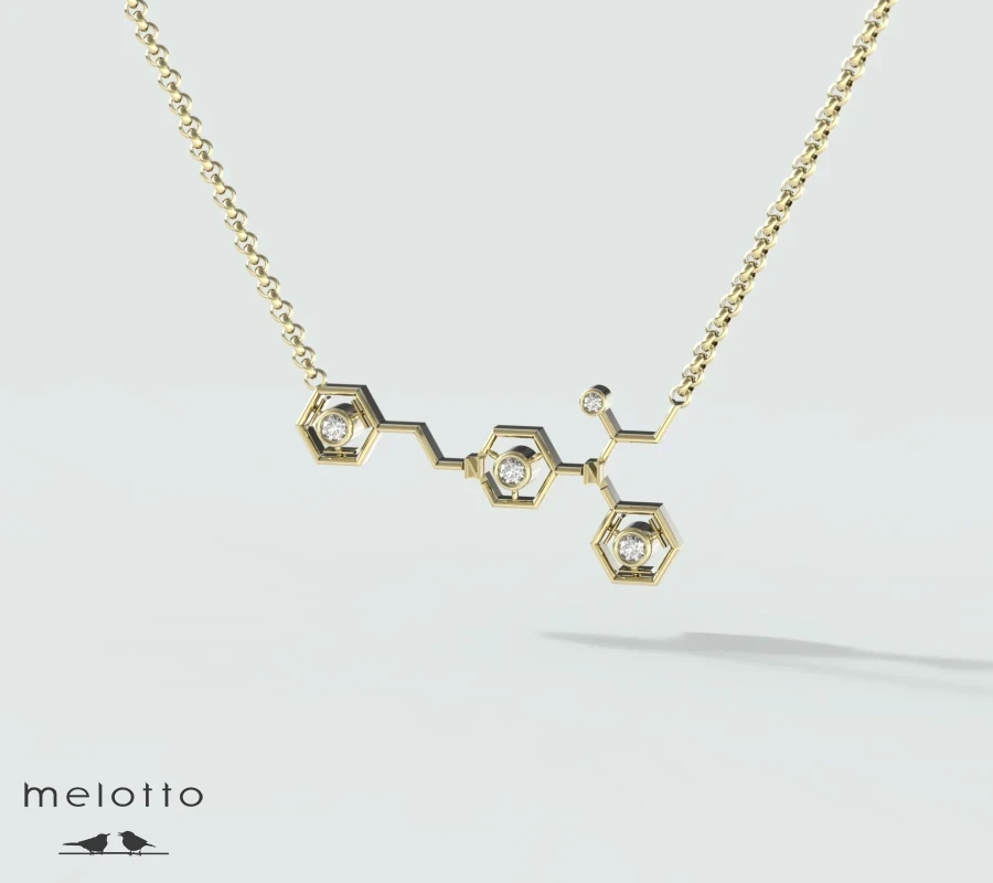 Подвеска «Золотая молекула»