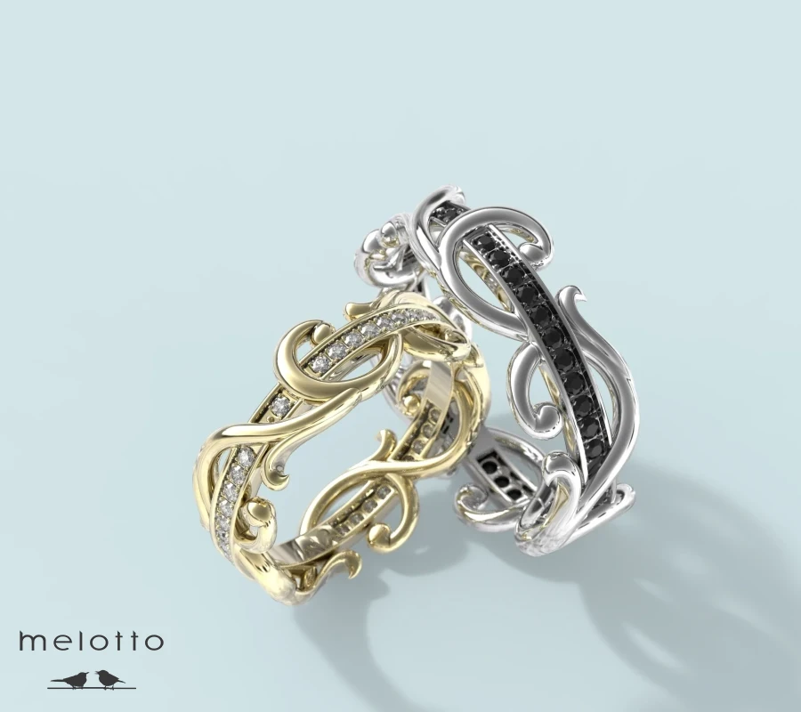 Обручальные кольца «Бриллиантовая ветвь»