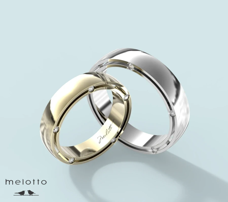 Брендовые обручальные кольца с бриллиантами