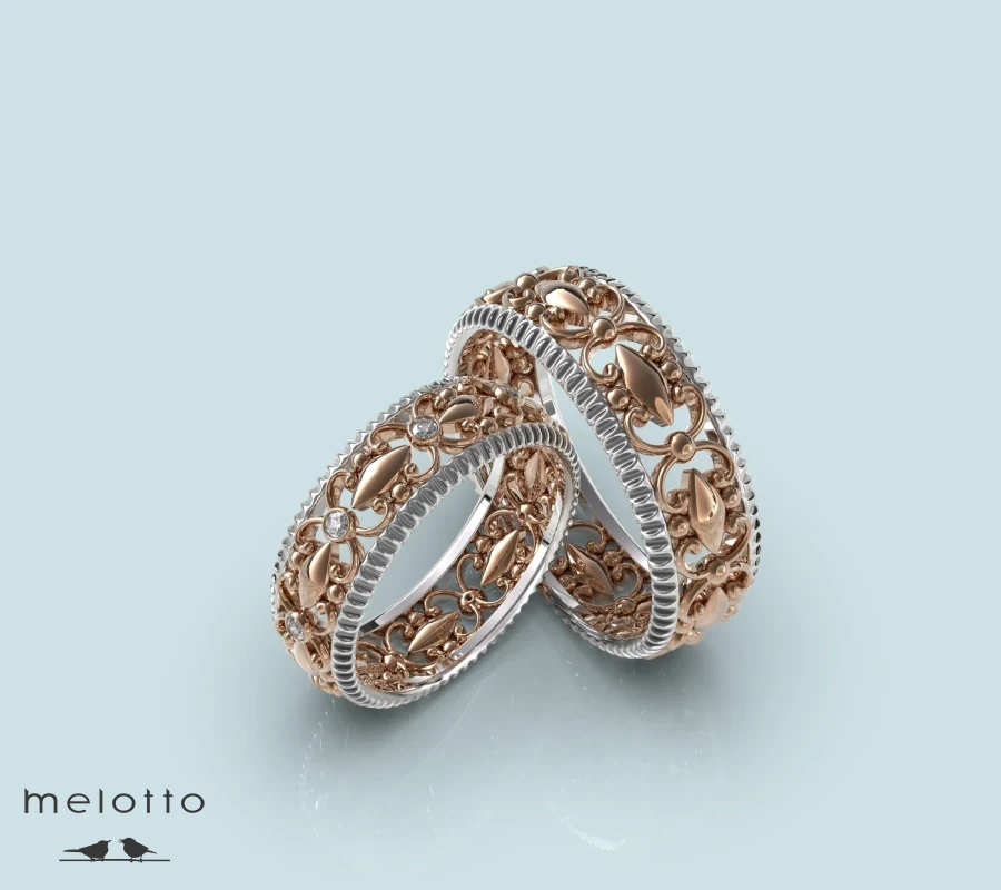 Авторские обручальные кольца «Ажур»