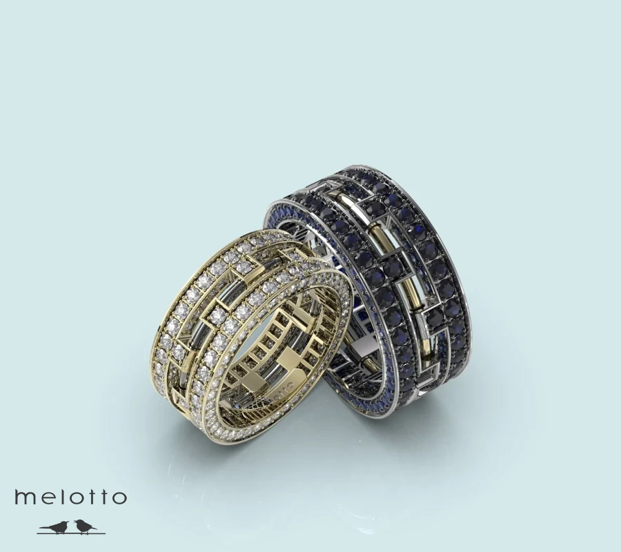 Обручальные кольца «Two colors»