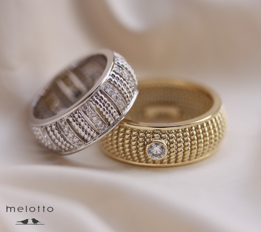 Обручальные кольца «Веревка»