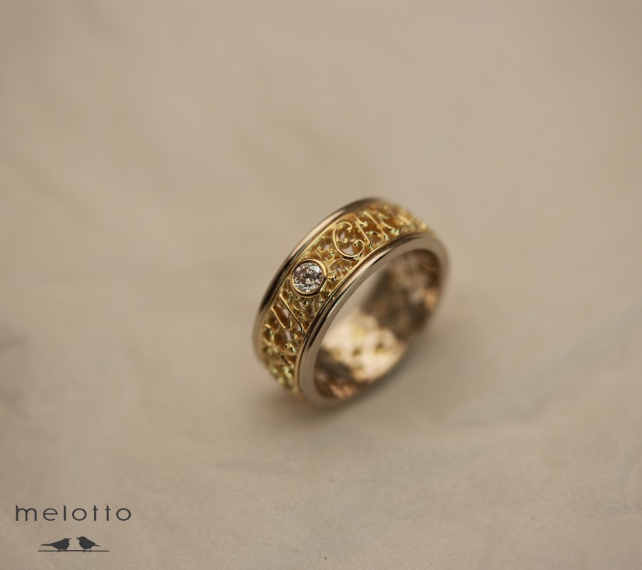 Кольцо «Спасибо за доченьку»