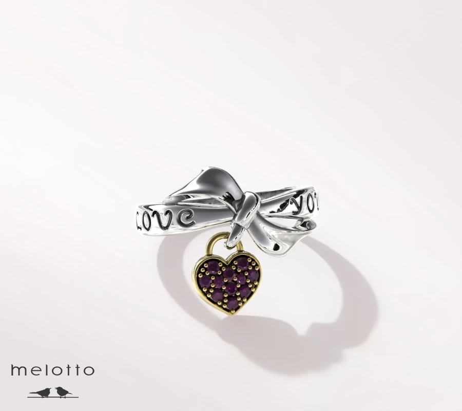 Золотое кольцо «Сердце»