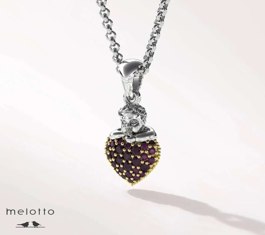 Золотой кулон «Сердце»