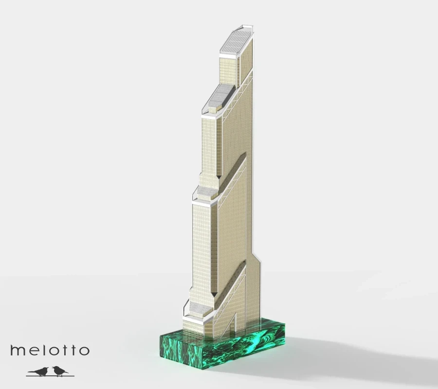Золотая статуэтка «Башня Меркурий»