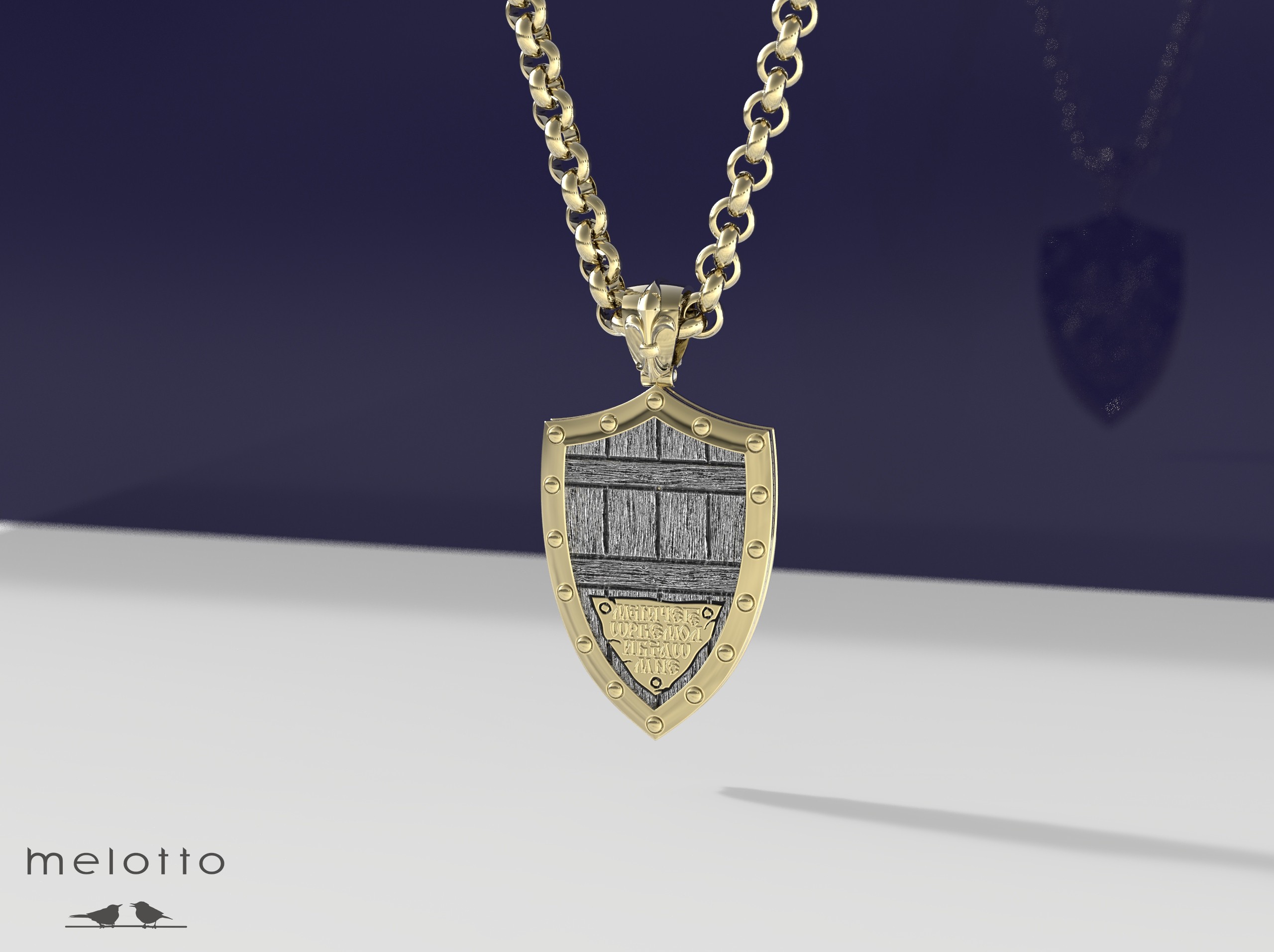 Мужской кулон Георгий Победоносец