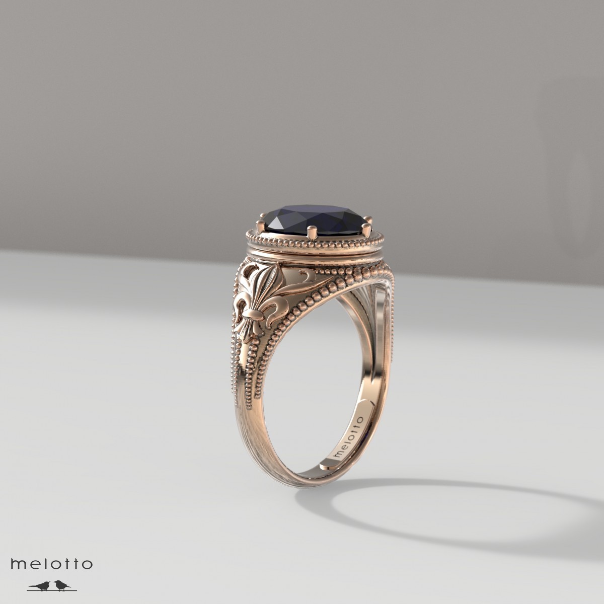 Кольцо с сапфиром