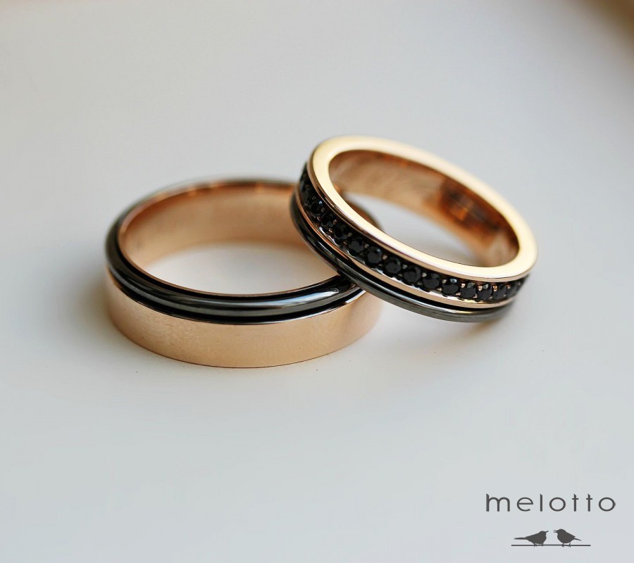 Обручальные кольца с родием